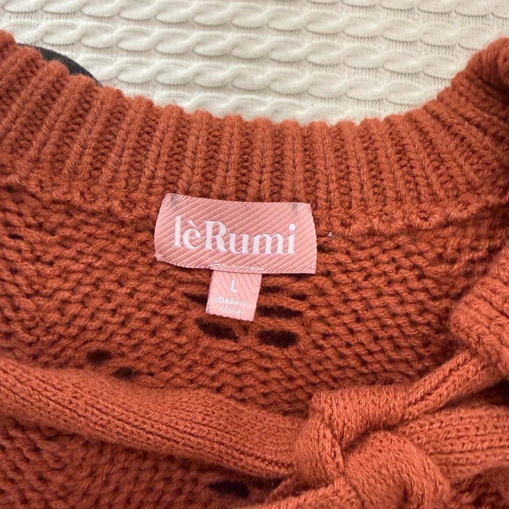 Le Rumi Rust Knit Sweater - Picture 4 of 4